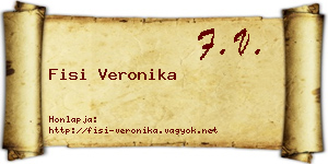 Fisi Veronika névjegykártya